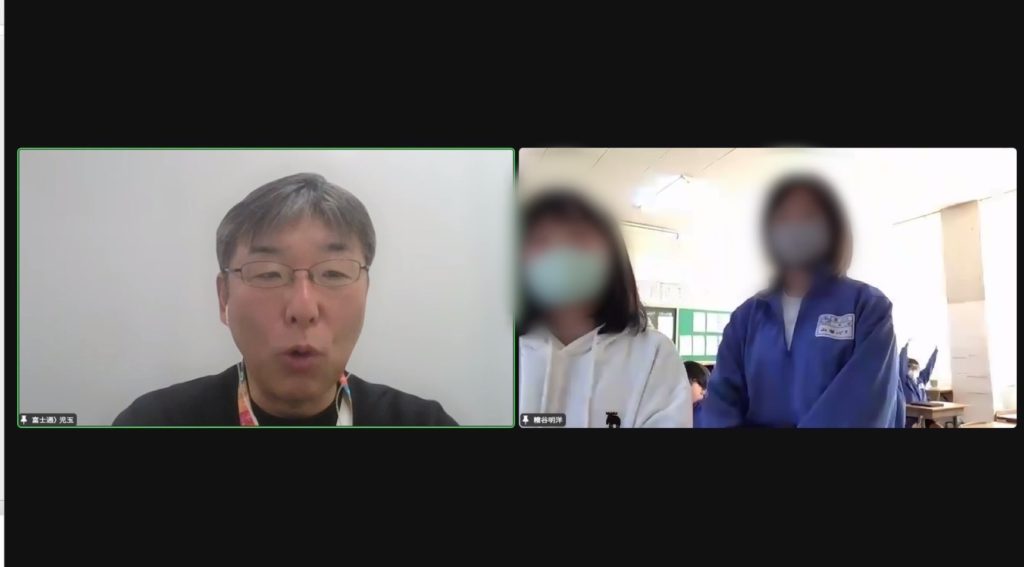 神栖市立柳川小学校にて、富士通株式会社と遠隔授業を実施しました。